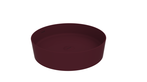 Раковина из сантехнического фарфора Creavit Loop LP145-00BR00E-0000 50х50 накладная цвет красный