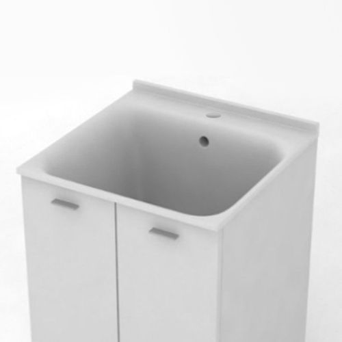 Раковина керамическая Kerasan Aquadom 029401*1 60 см встраиваемая цвет белый 1 отверстие под смеситель