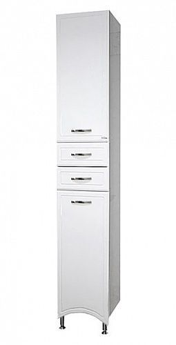 Шкаф-пенал Misty Дрея Э-Дре05035-01СЛ 40х190 напольный цвет белый