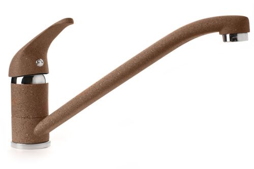 Смеситель для кухни Granfest 1023 терракот на мойку коричневый