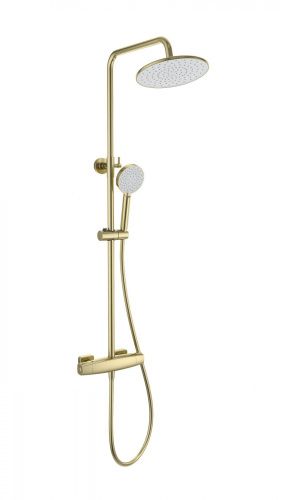 Душевая стойка Wonzon & Woghand Neo WW-B3035-A1-BG настенная цвет золото с термостатом