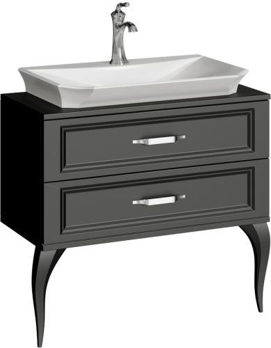 Тумба под раковину Aqwella Y LAD0108BLK 90х40 подвесная цвет черный
