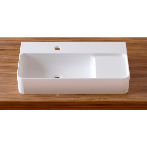 Раковина из сантехнического фарфора Lavinia Boho Bathroom Sink Slim 33311011 60х30 накладная цвет белый 1 отверстие под смеситель