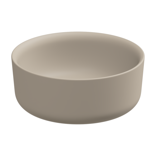 Раковина керамическая GSG Ceramic Design Hit! HILAVRO42034 40х40 накладная цвет бежевый без отверстий под смеситель