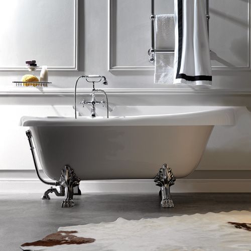 Ванна акриловая Kerasan RETRO 105590 170х75 встраиваемая овальная