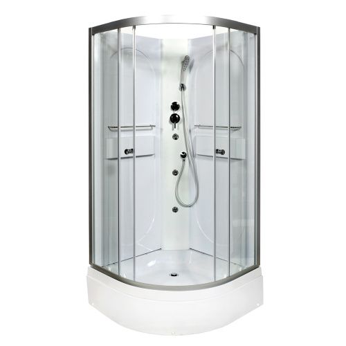 Душевая кабина AvaCan L510NGM 100х100 четверть круга без крыши ориентация универсальная