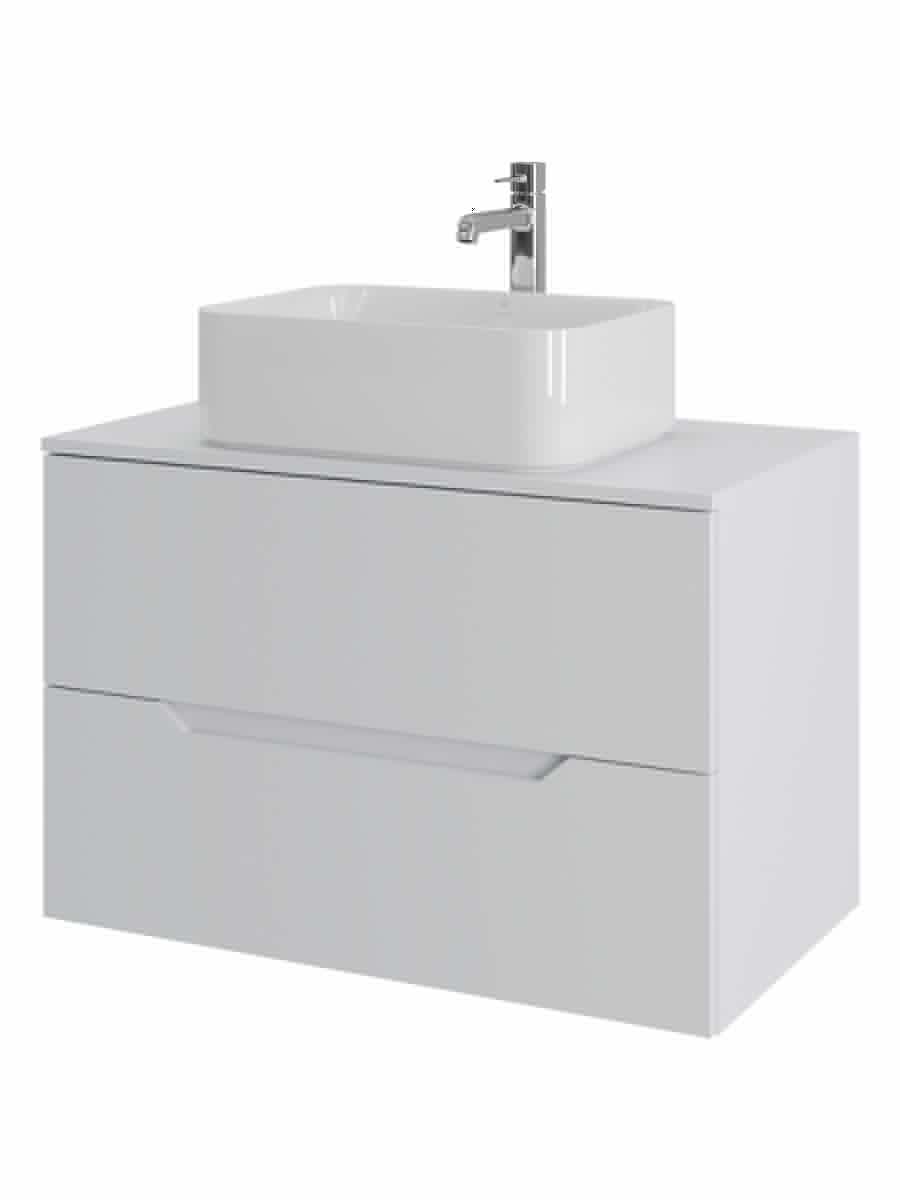 Тумба с раковиной Orange Line Li-80TuwMDF+B02-460W 80х50