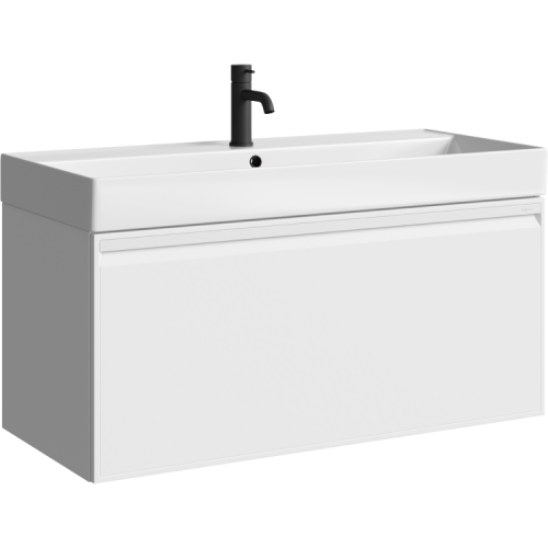 Тумба под раковину Aqwella Y PUR0110WM 100х40 подвесная цвет белый