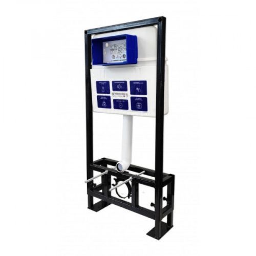 Инсталляция Bettoserb Sava Slim Superior SES40006458 с клавишей смыва белый глянец/хром глянец DUO