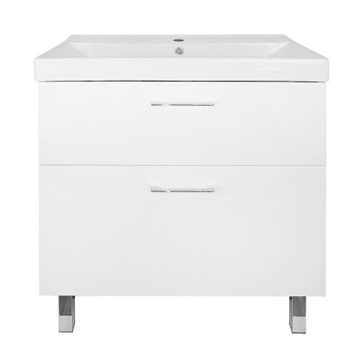 Тумба с раковиной Azario Ника CS00091370 80х50 напольная цвет белый