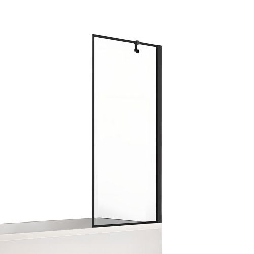 Душевая шторка на ванну New Trendy NEW SOLEO Black P-0093 60х140 стекло прозрачное профиль черный ориентация универсальная