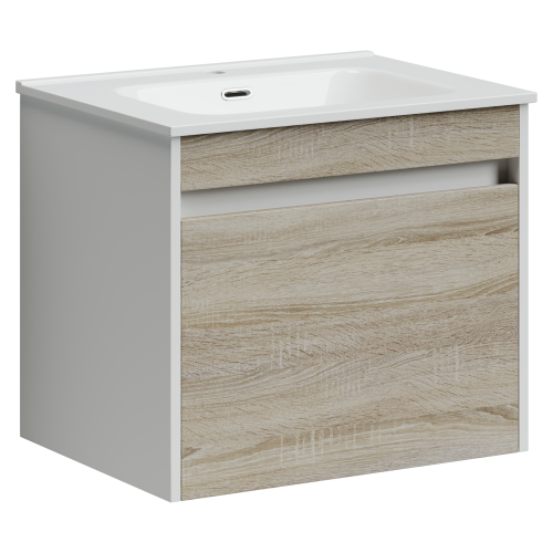 Тумба под раковину Sancos Smart SM60E 60х50 подвесная цвет коричневый