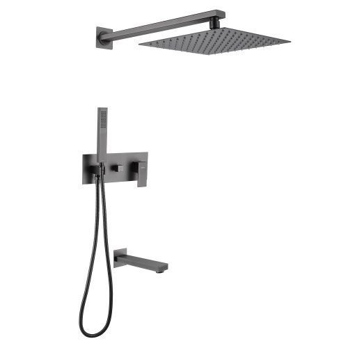 Душевая система Abber AF8217NG встраиваемая в стену цвет серый