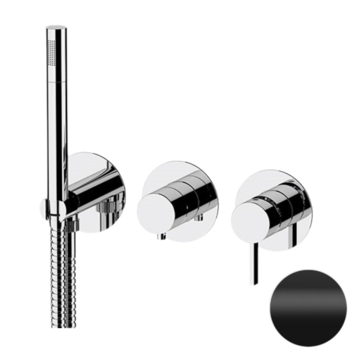 Смеситель для душа Remer Metrica MC97D3PNO встраиваемый в стену черный