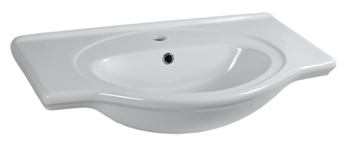 Раковина мебельная керамическая Della Mia 75 Т107501111 80х50 накладная цвет белый