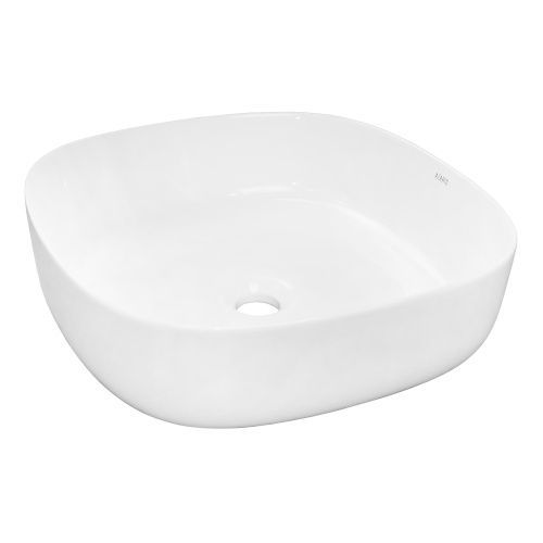Раковина из сантехнического фаянса Azario AZ-2269 50 см накладная цвет белый
