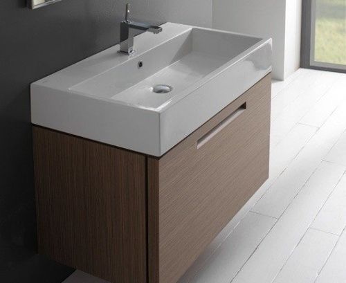 Раковина керамическая Globo Stone SCQ911BI 90х50 накладная цвет белый 1 отверстие под смеситель