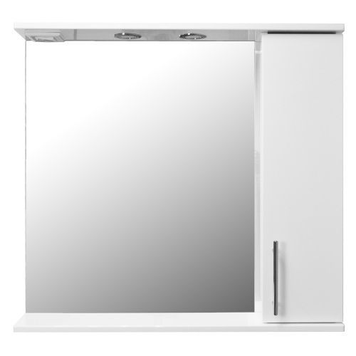 Зеркало-шкаф Loranto Karina CS00086510 80х70 подвесной цвет белый