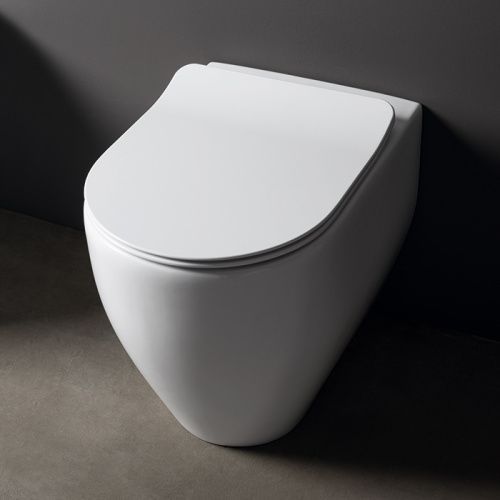 Чаша унитаза приставная Kerasan FLO 311901 цвет белый без сиденья безободковая