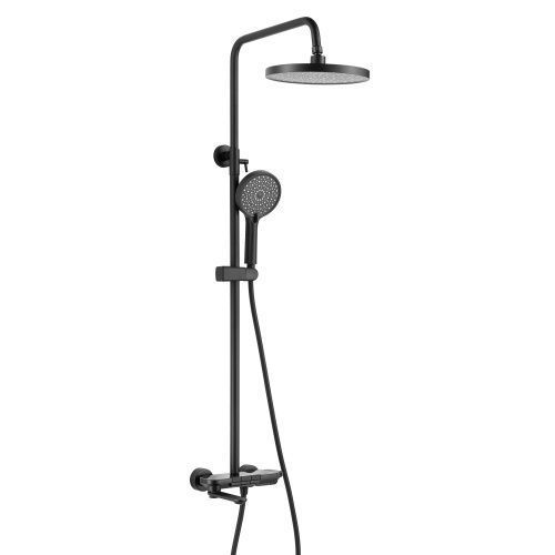 Душевая стойка Shevanik S4726H настенная цвет черный