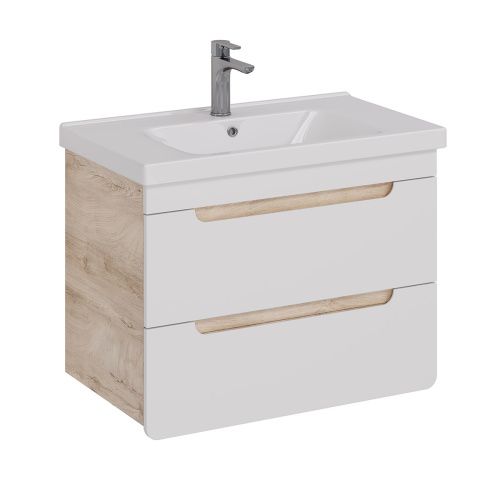 Тумба под раковину LeMark Olivia LM08OL80T 80х40 подвесная цвет белый