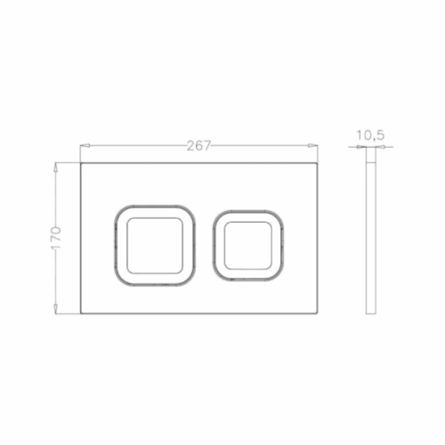 Инсталляция Bettoserb Sava Free Standing SFS40006470 с клавишей смыва SMART белый глянец квадр.