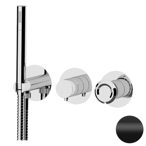 Смеситель для душа Remer Element ET97D3PNO встраиваемый в стену черный