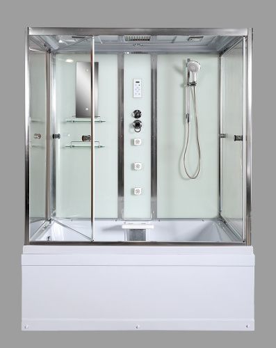 Душевой бокс AvaCan  V170 170х90 стекло прозрачное профиль хром