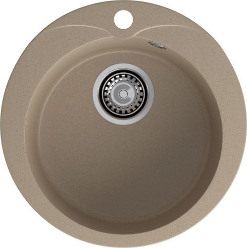 Кухонная мойка Granfest Rondo R-480 песочный 50х50 цвет бежевый поверхность матовая