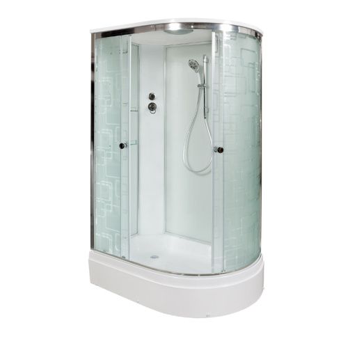 Душевая кабина AvaCan EM2712L 120х80 асимметричная с крышей ориентация левая