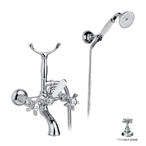 Смеситель для ванны Nicolazzi Half Dome 1402CR70 настенный хром