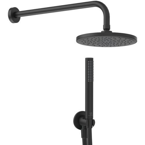 Душевая система Ideal Standard Ideal Rain Silk Black BD389XG встраиваемая в стену цвет черный