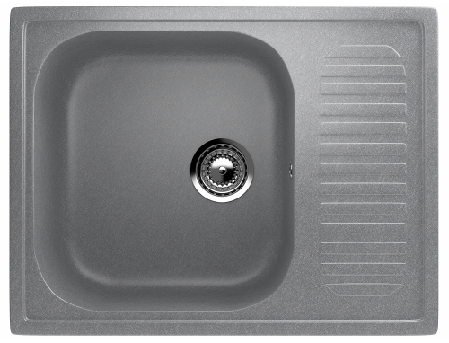 Кухонная мойка Ulgran Classic U-202-342 65х50 цвет серый