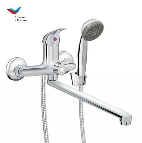 Смеситель для ванны Славен Прораб СЛ-ОД-П34 настенный хром