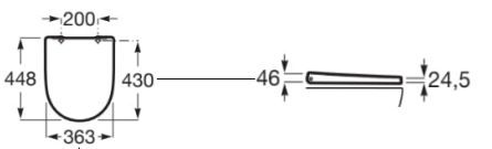Крышка сиденье для унитаза Roca Ona ZRU9310293 - фото 2