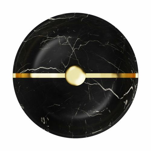 Раковина керамическая Omoikiri Hitomi 4972077 40х40 накладная цвет черный