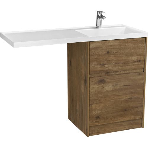 Тумба под раковину Aquaton Лондри 1A266901LHDR0 60х50 напольная цвет коричневый