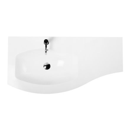 Раковина из искусственного камня Cezares 50153 100х50 подвесная цвет белый 1 отверстие под смеситель