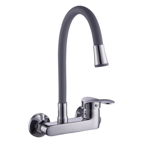 Смеситель для кухни Plstart PD46001-12 настенный хром/серый