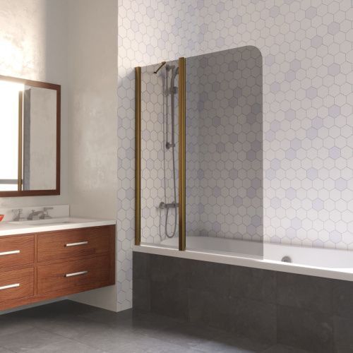 Душевая шторка на ванну Vegas-Glass E2V LUX ST E2V LUX ST 115 05 07 L 115х150 стекло тонированное профиль бронза ориентация левая