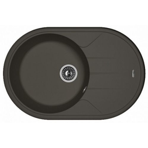 Кухонная мойка Florentina Лотос 780 20.295.C0780.302 80х50 цвет черный поверхность матовая
