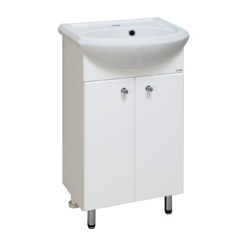 Тумба под раковину Runo Уют 00000000064 40х30 напольная цвет белый