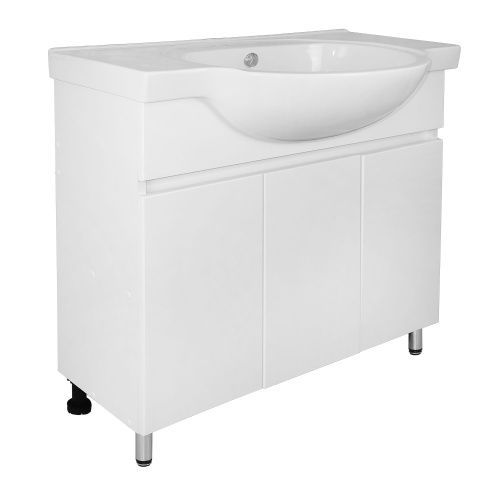 Тумба с раковиной Loranto Ирис CS00093567 80х50 напольная цвет белый