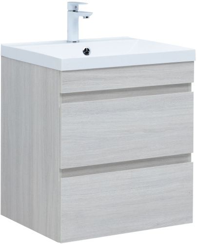 Тумба под раковину Aquanet Нота NEW 00334203 60х50 подвесная цвет бежевый