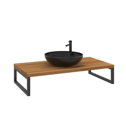 Консоль под раковину Orka Kestel 3001039 90х50 подвесная цвет коричневый