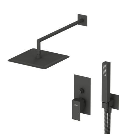 Душевая система Cezares PORTA PORTA-DSIPQ-20-NOP встраиваемая в стену цвет черный