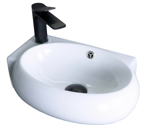 Раковина керамическая Gid Suspendido 61103R 40х30 подвесная цвет белый 1 отверстие под смеситель