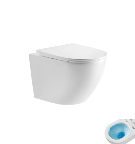 Унитаз подвесной Gid Tornado 62265Y белый с сиденьем микролифт безободковый смыв торнадо