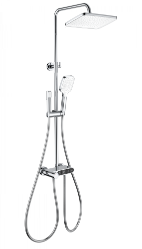 Душевая стойка Wonzon & Woghand Muse WW-B3112-CR настенная цвет хром с термостатом