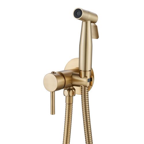 Гигиенический душ со смесителем Shevanik S147G золото